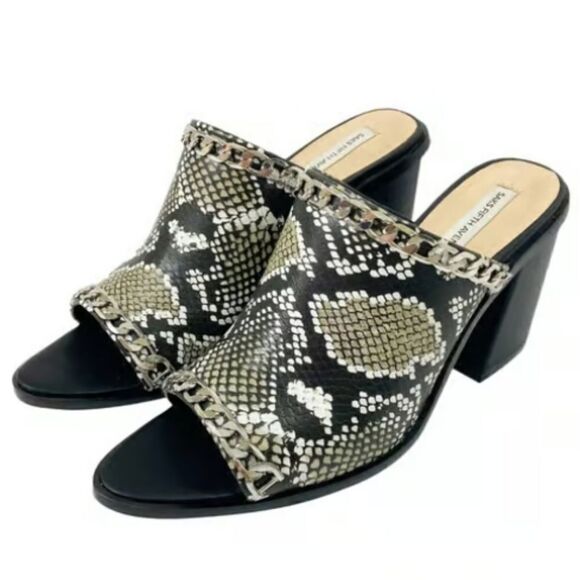 BRAND NEW SAKS FIFTH AVENUE COLLECTION LEATHER SANDALS - Picture 14 of 14